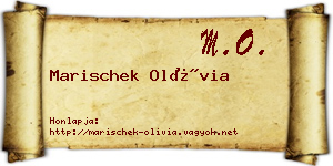 Marischek Olívia névjegykártya
